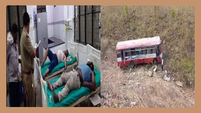 Sonbhadra : वाराणसी से शक्तिनगर जा रही यात्रियों से भरी रोडवेज बस 150 फीट गहरी खाई में गिरी, दर्जनों घायल