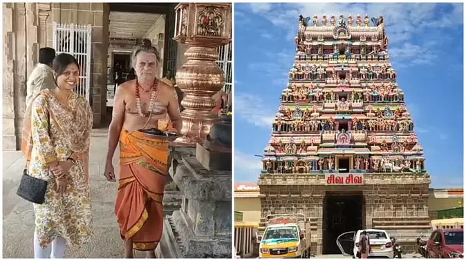 Tamil Nadu: भाई से जुड़े सनातन धर्म विवाद के बीच सत्तैनाथर मंदिर पहुंचीं CM स्टालिन की बेटी, भगवान की पूजा की