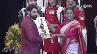 National Sports Awards: मोहम्मद शमी को अर्जुन पुरस्कार से सम्मानित किया गया