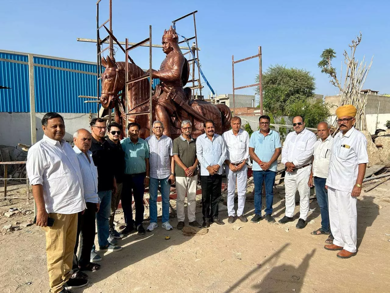 वसुंधरा चौक पर जल्द होगी वीर शिरोमणि महाराणा प्रताप की मू्र्ति की स्थापना, जाने कैसे तैयार हुई मूर्ति