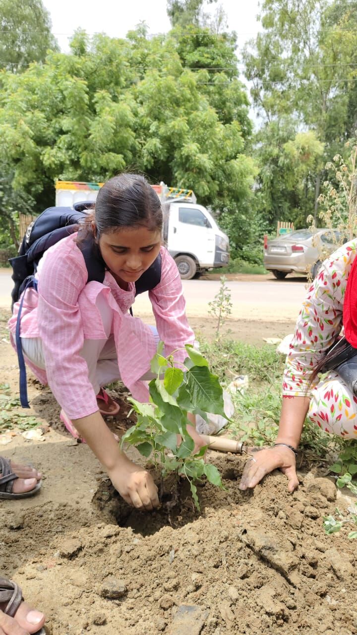 पहली आशा संस्थान ने वृक्षारोपण का किया कार्यक्रम, लगाए 65 वृक्ष के पौधे