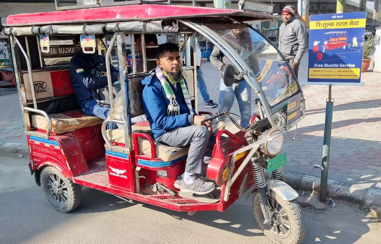 गाजियाबाद नमो भारत स्टेशन और मेट्रो स्टेशन के बीच निशुल्क शटल सेवा की शुरुआत